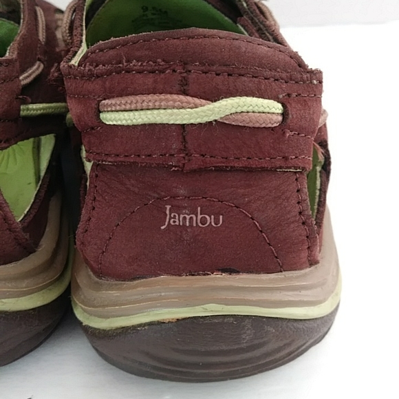 Jambu So Cal Water Savvy Leather Sneakers 9.5M Brown Green - Picture 9 of 15